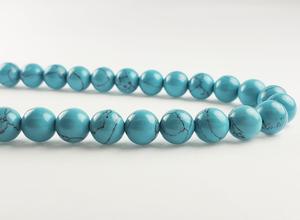 ST62-8 8mm Synthetic Turquoise Rounds